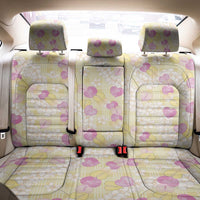 Anthurium Plumeria Lei Pastel Back Car Seat Cover Yellow Hawaiian Splendid Palaka