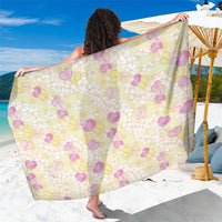 Anthurium Plumeria Lei Pastel Sarong Yellow Hawaiian Splendid Palaka