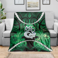 Maori Matariki Manaia Kakariki Blanket Maori Kowhaiwhai Pattern Galaxy