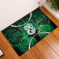 Maori Matariki Manaia Kakariki Rubber Doormat Maori Kowhaiwhai Pattern Galaxy
