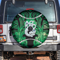 Maori Matariki Manaia Kakariki Spare Tire Cover Maori Kowhaiwhai Pattern Galaxy