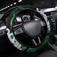Maori Matariki Manaia Kakariki Steering Wheel Cover Maori Kowhaiwhai Pattern Galaxy