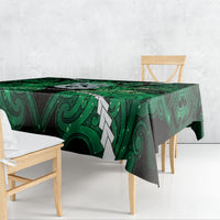 Maori Matariki Manaia Kakariki Tablecloth Maori Kowhaiwhai Pattern Galaxy