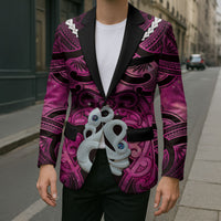 Personalised Maori Matariki Manaia Mawhero Blazer Maori Kowhaiwhai Pattern Galaxy