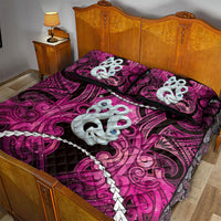 Maori Matariki Manaia Mawhero Quilt Bed Set Maori Kowhaiwhai Pattern Galaxy