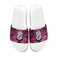 Maori Matariki Manaia Mawhero Slide Sandals Maori Kowhaiwhai Pattern Galaxy