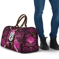 Maori Matariki Manaia Mawhero Travel Bag Maori Kowhaiwhai Pattern Galaxy