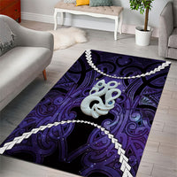 Maori Matariki Manaia Waiporoporo Area Rug Maori Kowhaiwhai Pattern Galaxy