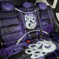 Maori Matariki Manaia Waiporoporo Back Car Seat Cover Maori Kowhaiwhai Pattern Galaxy