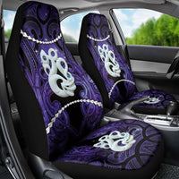 Maori Matariki Manaia Waiporoporo Car Seat Cover Maori Kowhaiwhai Pattern Galaxy