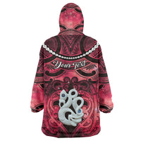 Personalised Maori Matariki Manaia Whero Wearable Blanket Hoodie Maori Kowhaiwhai Pattern Galaxy