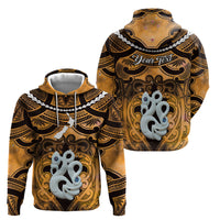Personalised Maori Matariki Manaia Kowhai Hoodie Maori Kowhaiwhai Pattern Galaxy