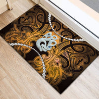 Maori Matariki Manaia Kowhai Rubber Doormat Maori Kowhaiwhai Pattern Galaxy