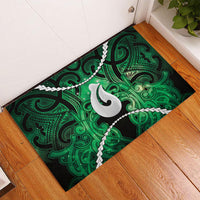 Maori Matariki Hei Matau Kakariki Rubber Doormat Maori Kowhaiwhai Pattern Galaxy