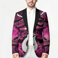 Personalised Maori Matariki Hei Matau Mawhero Blazer Maori Kowhaiwhai Pattern Galaxy
