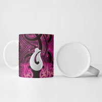 Personalised Maori Matariki Hei Matau Mawhero Ceramic Mug Maori Kowhaiwhai Pattern Galaxy