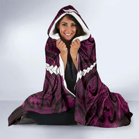 Maori Matariki Hei Matau Mawhero Hooded Blanket Maori Kowhaiwhai Pattern Galaxy