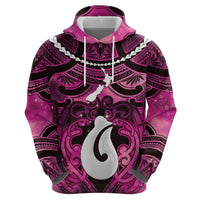 Personalised Maori Matariki Hei Matau Mawhero Hoodie Maori Kowhaiwhai Pattern Galaxy