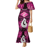 Personalised Maori Matariki Hei Matau Mawhero Mermaid Dress Maori Kowhaiwhai Pattern Galaxy