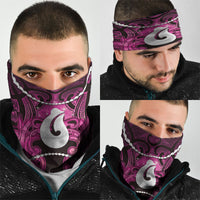 Maori Matariki Hei Matau Mawhero Neck Gaiter Maori Kowhaiwhai Pattern Galaxy