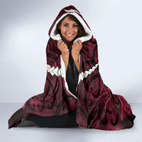 Maori Matariki Hei Matau Whero Hooded Blanket Maori Kowhaiwhai Pattern Galaxy