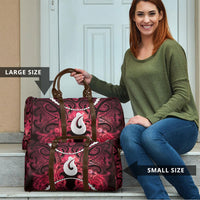 Maori Matariki Hei Matau Whero Travel Bag Maori Kowhaiwhai Pattern Galaxy