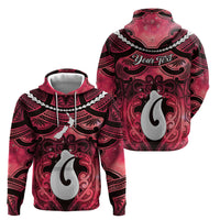 Personalised Maori Matariki Hei Matau Whero Zip Hoodie Maori Kowhaiwhai Pattern Galaxy