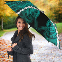 Maori Matariki Hei Matau Turquoise Umbrella Maori Kowhaiwhai Pattern Galaxy