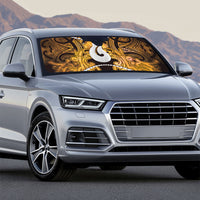 Maori Matariki Hei Matau Kowhai Auto Sun Shade Maori Kowhaiwhai Pattern Galaxy