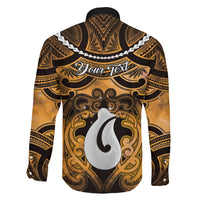 Personalised Maori Matariki Hei Matau Kowhai Family Matching Puletasi and Hawaiian Shirt Maori Kowhaiwhai Pattern Galaxy LT01 - Polynesian Pride