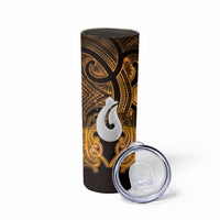 Personalised Maori Matariki Hei Matau Kowhai Skinny Tumbler Maori Kowhaiwhai Pattern Galaxy