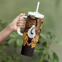 Personalised Maori Matariki Hei Matau Kowhai Tumbler With Handle Maori Kowhaiwhai Pattern Galaxy