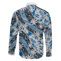Ninamu Tahiti Tiare Monstera Family Matching Off Shoulder Maxi Dress and Hawaiian Shirt Polynesian Pattern Curve Style - Polynesian Pride