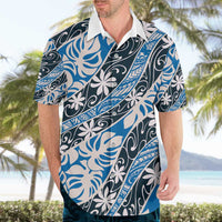 Ninamu Tahiti Tiare Monstera Hawaiian Shirt Polynesian Pattern Curve Style - Polynesian Pride