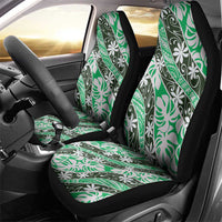 Matie Tahiti Tiare Monstera Car Seat Cover Polynesian Pattern Curve Style - Polynesian Pride