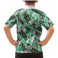 Matie Tahiti Tiare Monstera Family Matching Mermaid Dress and Hawaiian Shirt Polynesian Pattern Curve Style LT01 - Polynesian Pride