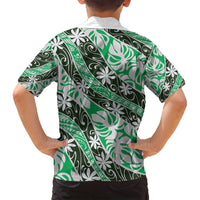 Matie Tahiti Tiare Monstera Family Matching Summer Maxi Dress and Hawaiian Shirt Polynesian Pattern Curve Style LT01 - Polynesian Pride