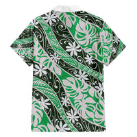 Matie Tahiti Tiare Monstera Family Matching Summer Maxi Dress and Hawaiian Shirt Polynesian Pattern Curve Style LT01 - Polynesian Pride