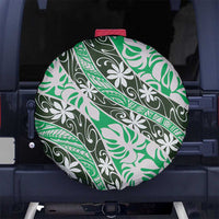 Matie Tahiti Tiare Monstera Spare Tire Cover Polynesian Pattern Curve Style - Polynesian Pride