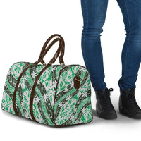 Matie Tahiti Tiare Monstera Travel Bag Polynesian Pattern Curve Style - Polynesian Pride