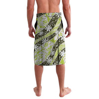 Olive Tahiti Tiare Monstera Lavalava Polynesian Pattern Curve Style - Polynesian Pride