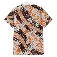 Puatou Tahiti Tiare Monstera Family Matching Off Shoulder Maxi Dress and Hawaiian Shirt Polynesian Pattern Curve Style LT01 - Polynesian Pride