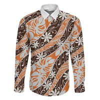 Puatou Tahiti Tiare Monstera Family Matching Puletasi and Hawaiian Shirt Polynesian Pattern Curve Style - Polynesian Pride