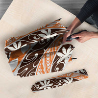 Puatou Tahiti Tiare Monstera Umbrella Polynesian Pattern Curve Style - Polynesian Pride