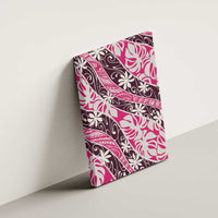 Tarona Tahiti Tiare Monstera Canvas Wall Art Polynesian Pattern Curve Style - Polynesian Pride