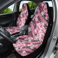 Tarona Tahiti Tiare Monstera Car Seat Cover Polynesian Pattern Curve Style - Polynesian Pride