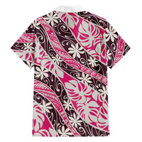 Tarona Tahiti Tiare Monstera Family Matching Off The Shoulder Long Sleeve Dress and Hawaiian Shirt Polynesian Pattern Curve Style LT01 - Polynesian Pride