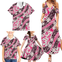 Tarona Tahiti Tiare Monstera Family Matching Summer Maxi Dress and Hawaiian Shirt Polynesian Pattern Curve Style - Polynesian Pride