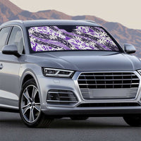 Vareau Tahiti Tiare Monstera Auto Sun Shade Polynesian Pattern Curve Style - Polynesian Pride