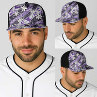 Vareau Tahiti Tiare Monstera Baseball Net Cap Polynesian Pattern Curve Style - Polynesian Pride